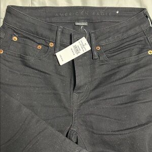 American Eagle Airflex+ Black Jeans 
28x30
